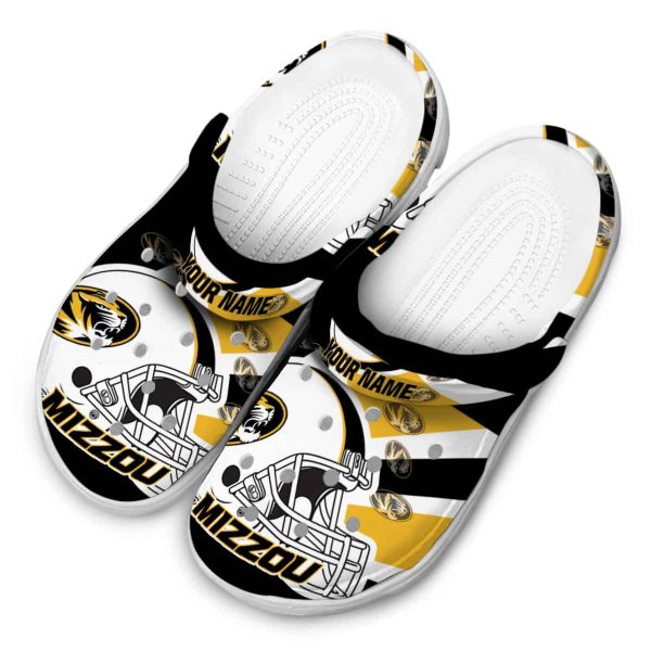 personalized missouri tigers football helmet clog latest model