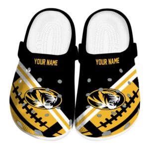 personalized missouri tigers football motif clog best selling