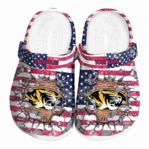 personalized missouri tigers freedom splinter clog best selling