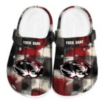 personalized missouri tigers plaid fusion clog best selling