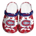 personalized montreal canadiens splatter pattern clog best selling