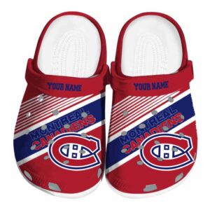 personalized montreal canadiens vibrant dual tone clog best selling