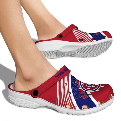 personalized montreal canadiens vibrant dual tone clog fashion forward