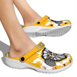 personalized nashville predators gripping hand clog fashion forward
