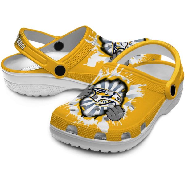 personalized nashville predators gripping hand clog high quality