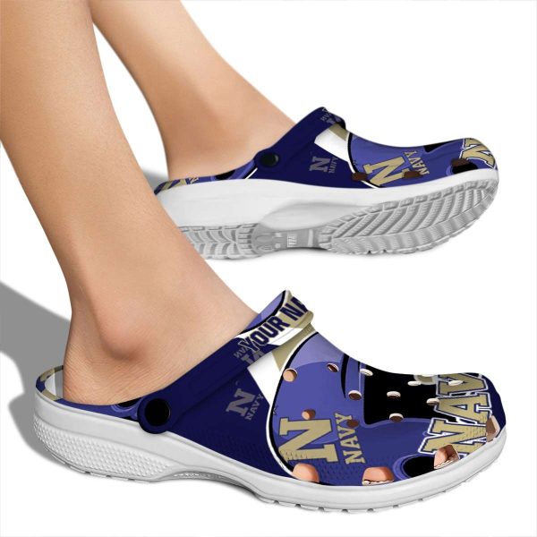 personalized navy midshipmen baseball helmet clog fashion forward