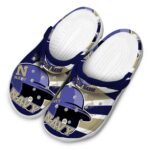 personalized navy midshipmen baseball helmet clog best selling