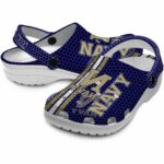 personalized navy midshipmen contrasting stripes clog best selling
