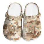 personalized navy midshipmen desert camo clog best selling