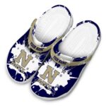 personalized navy midshipmen splatter pattern clog best selling