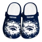 personalized nevada wolf pack splatter background clog best selling