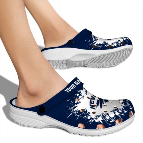 personalized nevada wolf pack splatter background clog fashion forward