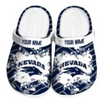 Personalized Nevada Wolf Pack Zigzag Paint Burst Clog 1 personalized nevada wolf pack zigzag paint burst clog best selling
