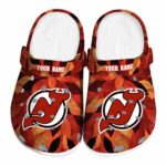 personalized new jersey devils autumn leaves clog best selling