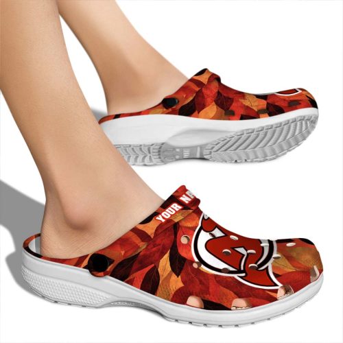 personalized new jersey devils autumn leaves clog fashion forward