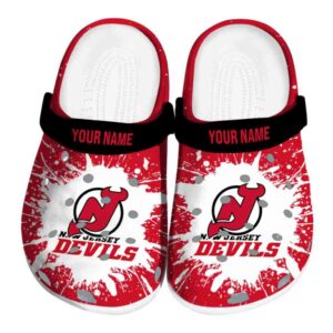 personalized new jersey devils splash art clog best selling