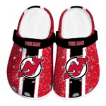 personalized new jersey devils vertical stripes clog best selling