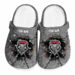 personalized new mexico lobos cracked ground texture clog best selling