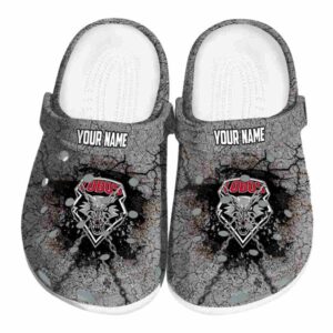 personalized new mexico lobos cracked ground texture clog best selling