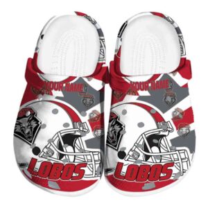 personalized new mexico lobos football helmet clog best selling