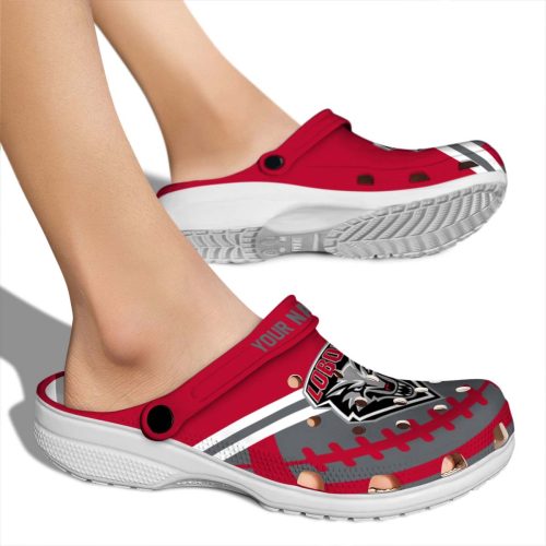 personalized new mexico lobos football motif clog fashion forward
