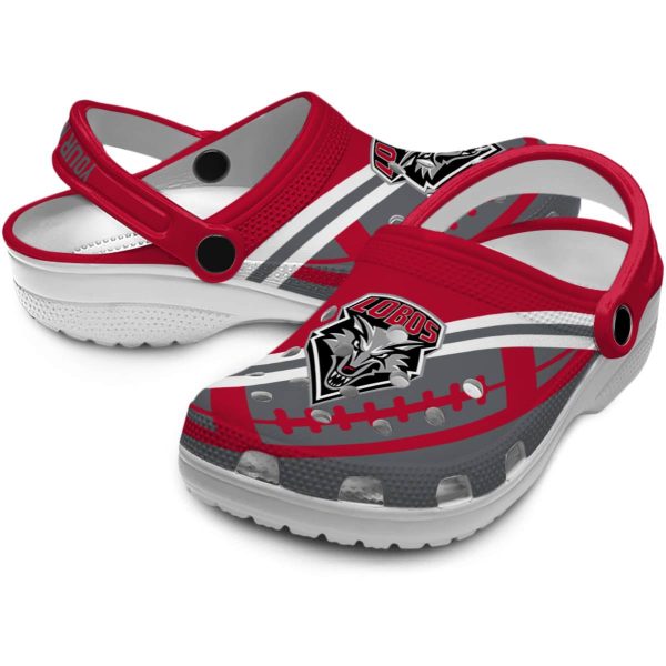personalized new mexico lobos football motif clog high quality