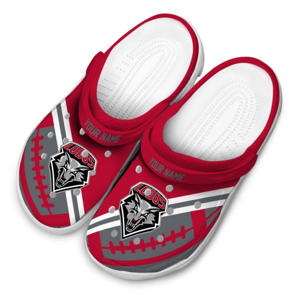 personalized new mexico lobos football motif clog latest model