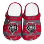 personalized new mexico lobos paint splatter graphics clog best selling