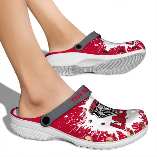 personalized new mexico lobos splash art clog fashion forward