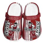 personalized new mexico state aggies contrasting stripes clog best selling