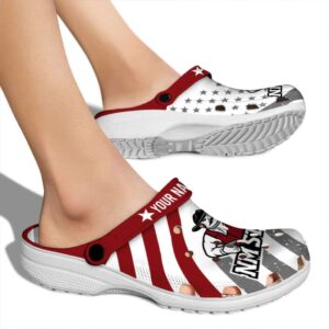 personalized new mexico state aggies star spangled graphic clog fashion forward