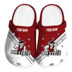 personalized new mexico state aggies striped accents clog best selling