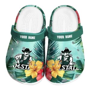 personalized new mexico state aggies tropical vibes clog best selling