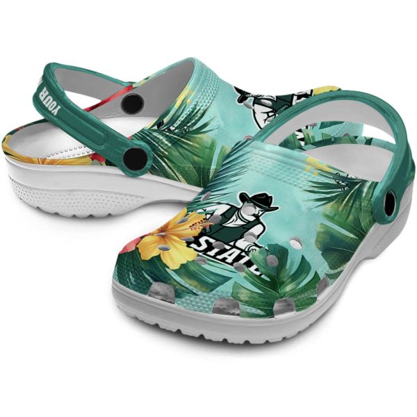 personalized new mexico state aggies tropical vibes clog high quality