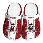 personalized new mexico state aggies vertical stripes clog best selling