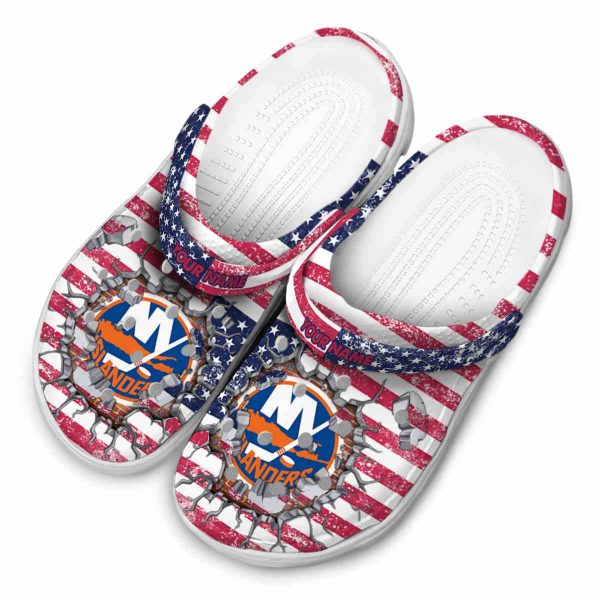 personalized new york islanders freedom splinter clog latest model