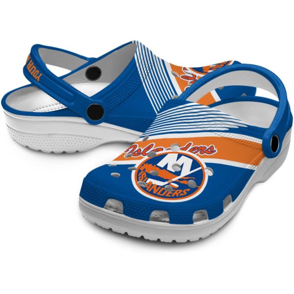 personalized new york islanders vibrant dual tone clog high quality