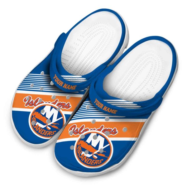 personalized new york islanders vibrant dual tone clog latest model