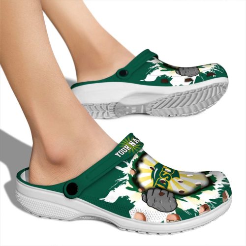personalized north dakota state bison gripping hand clog fashion forward
