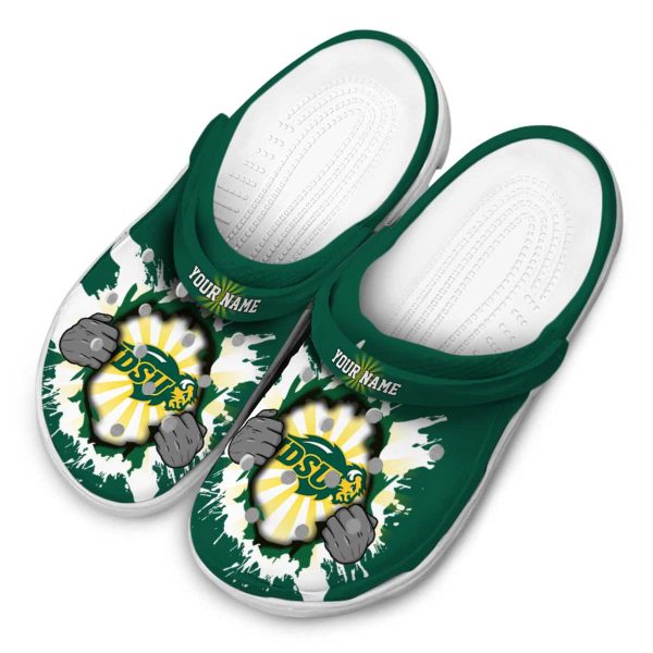personalized north dakota state bison gripping hand clog latest model