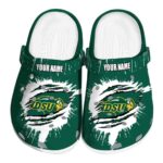 personalized north dakota state bison splash motif background clog best selling