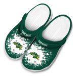 personalized north dakota state bison splatter background clog best selling