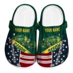 personalized north dakota state bison star spangled side pattern clog best selling
