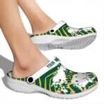 personalized north dakota state bison zigzag paint burst clog best selling