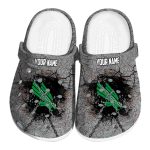 personalized north texas mean green cracked ground texture clog best selling