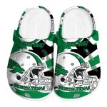 personalized north texas mean green football helmet clog best selling