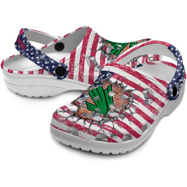 personalized north texas mean green freedom splinter clog high quality