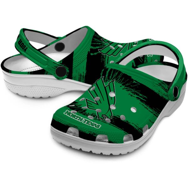 personalized north texas mean green paint splatter graphics clog high quality