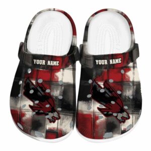 personalized north texas mean green plaid fusion clog best selling