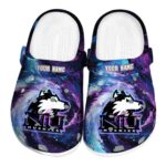 personalized northern illinois huskies galaxy swirl clog best selling